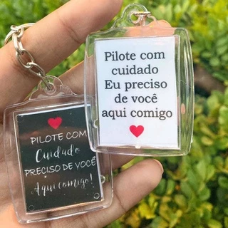 Chaveiro Dirija/Pilote com Cuidado em Oferta na Shopee