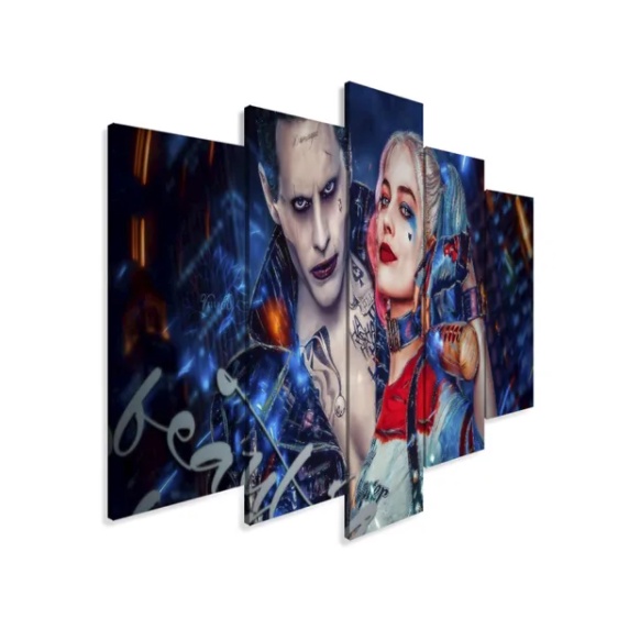 Quadro Decorativo Arlequina , Coringa Varias Peças Para Sala E Quarto . 2  Peças