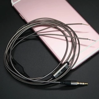 Supermodel Fio Substituição 1,2m Com Microfone Fone Ouvido Qualidade Para Reparo
