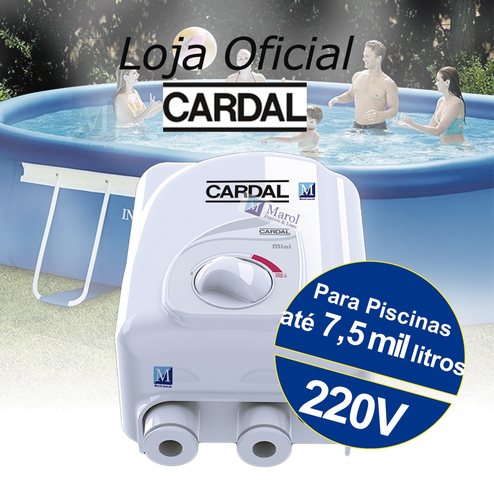 Aquecedor para piscinas 7500 Litros 220V - Cardal