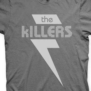 Camiseta The Killers Estampa Prata em várias cores em Silk 100% Algodão