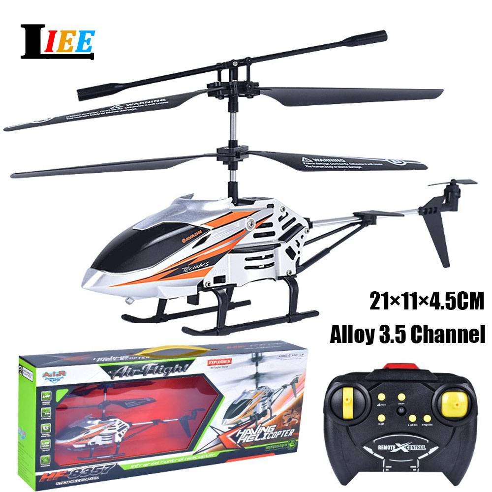 RC Alloy Big Helicopter Controle Remoto Brinquedos Elétricos Duplo Hélice Flexível Anti-crash Helicóptero Aeronave Kids Toys