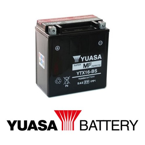 BATTERIA YUASA YTX16-BS 12V 14Ah KAWASAKI VN G J L R-VULCAN DRIFTER 1500  2004