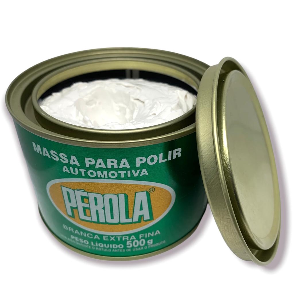 Massa De Carro Polir Automotiva Branca Extra Fina Pérola 500g | Shopee ...
