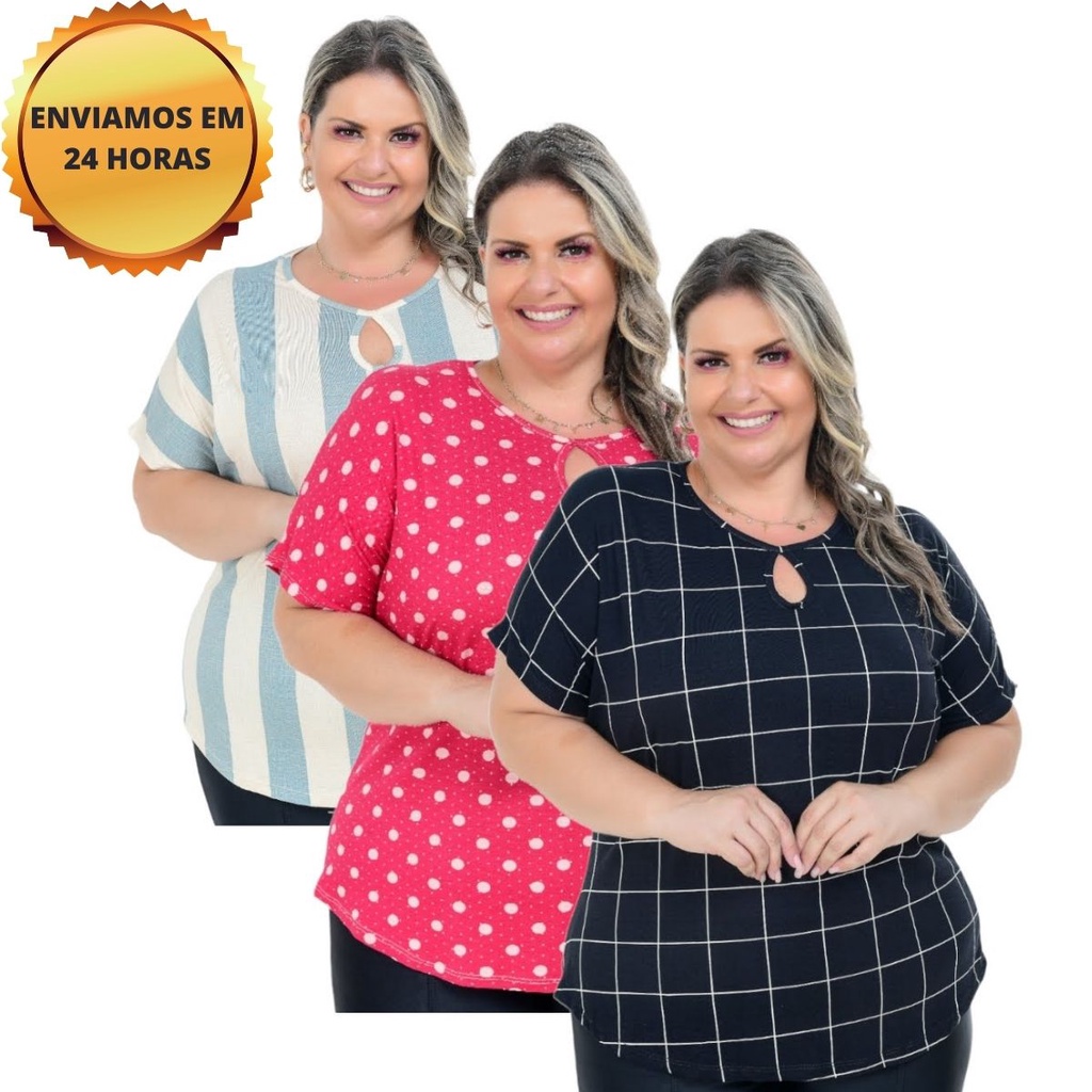 Blusas plus best sale size verao 2019