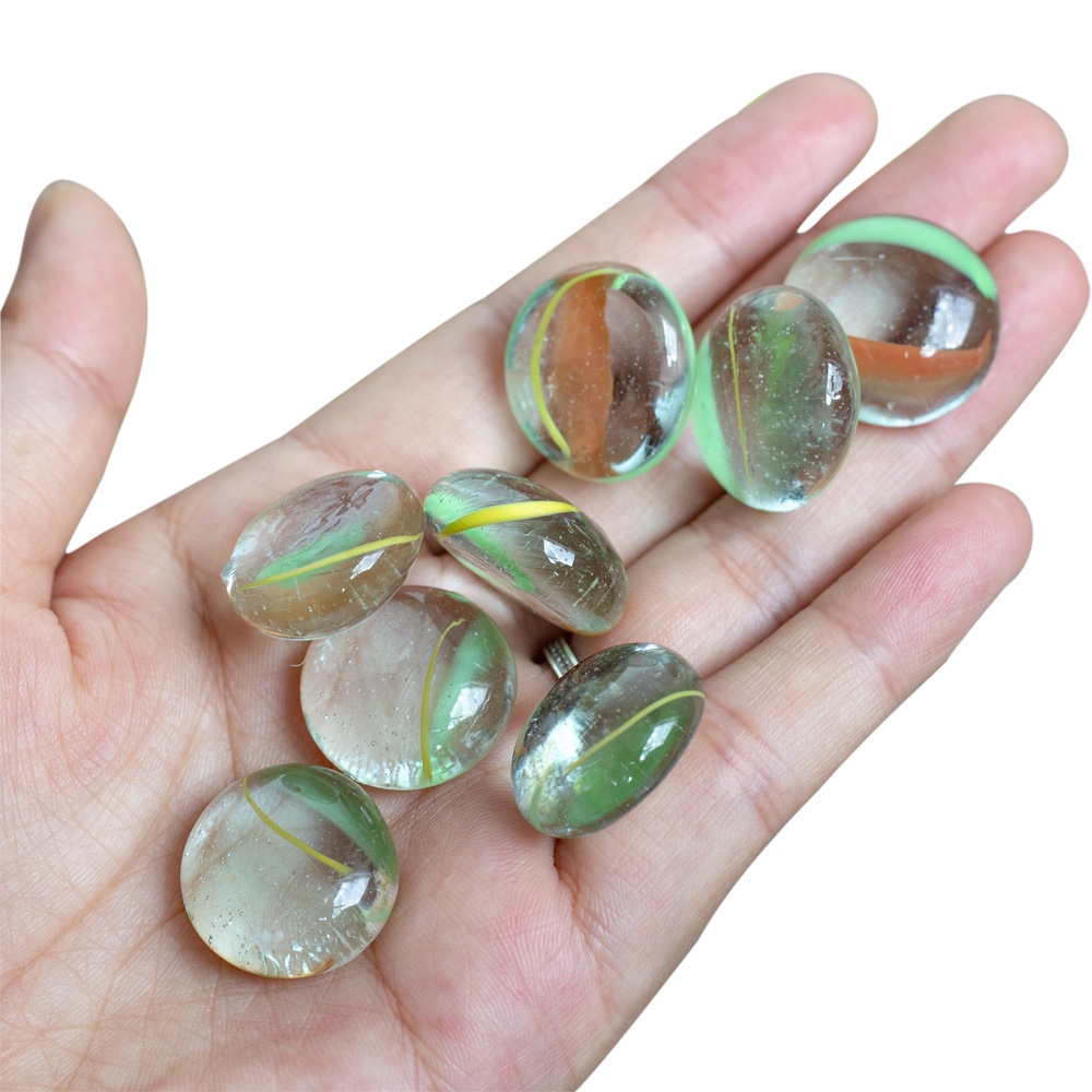 Gema em Vidro Pedra para Vaso Aquarío decorativo Tricolor 500g | Shopee ...