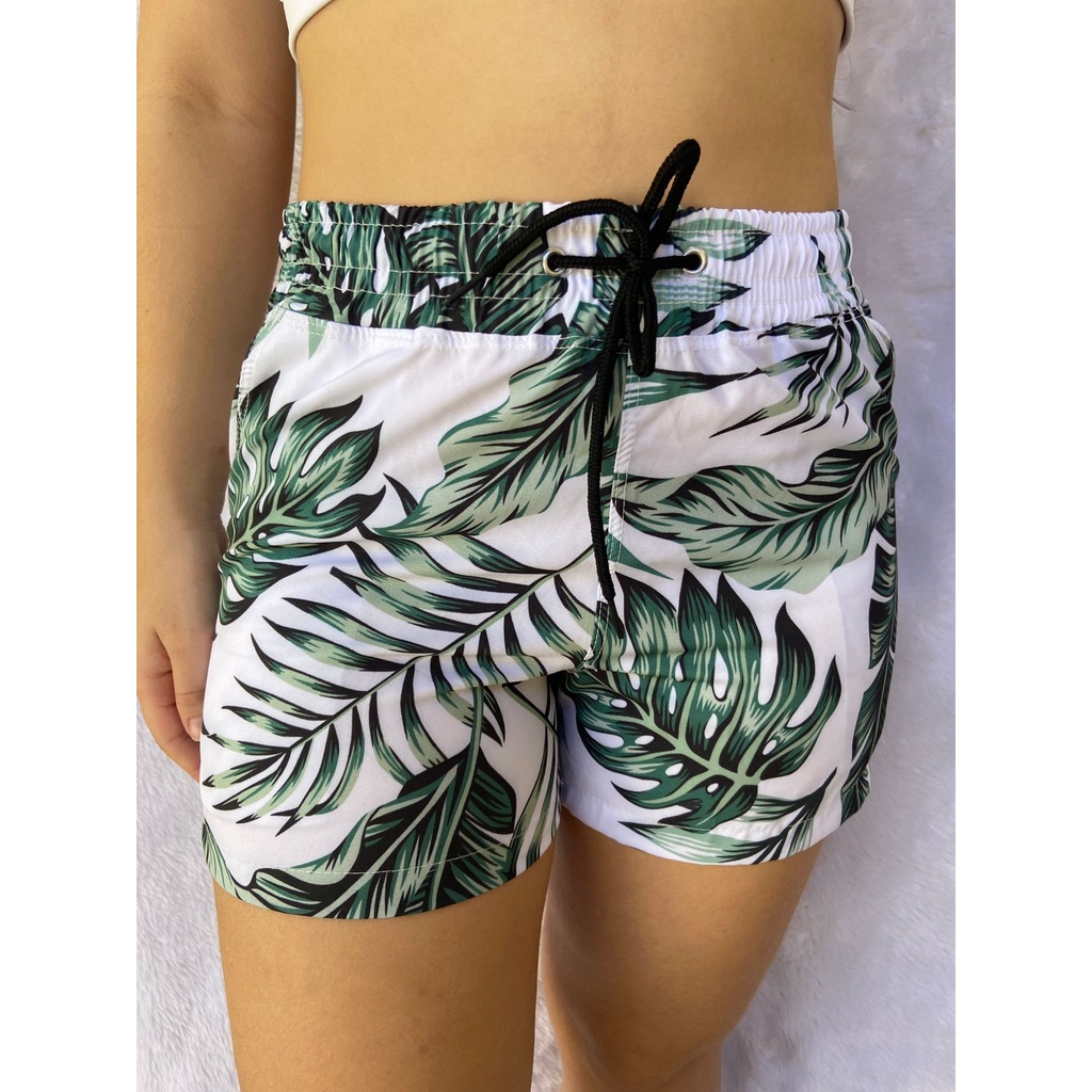 Short Feminino Praia Shortinho Short Feminino Tactel Saída De Praia ...