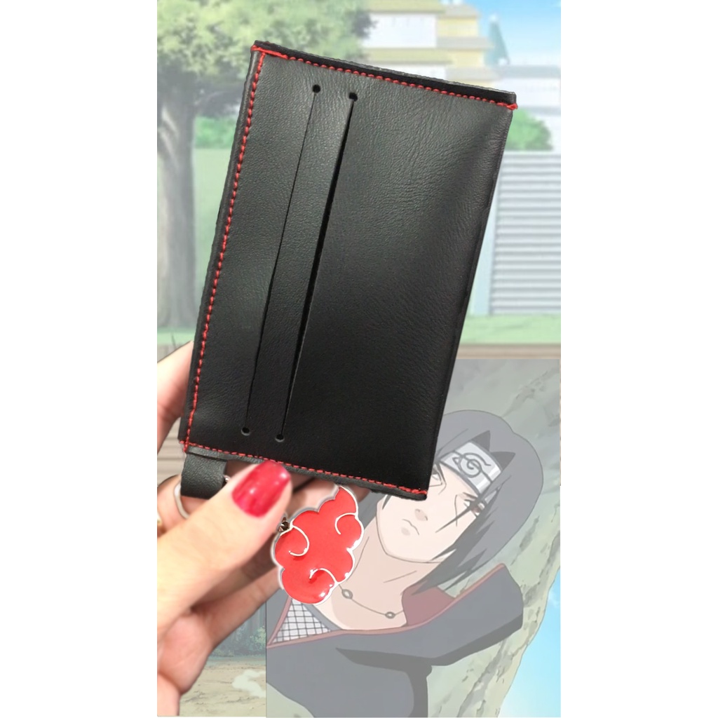 Porta Cartão de Credito Nuvens Akatsuki Naruto - Personalize do