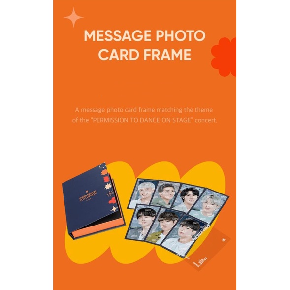 WEVERSE] BTS Permission to Dance - Mini Photo Card / Message Photo