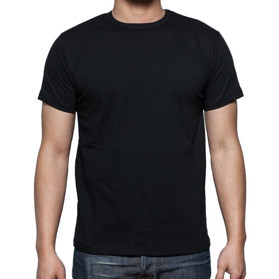 Camiseta Preta Básica Masculina Sem Estampa