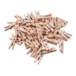 Mini Pregador Prendedor Madeira Natural Fotos 1500 Unidades em Oferta na Shopee