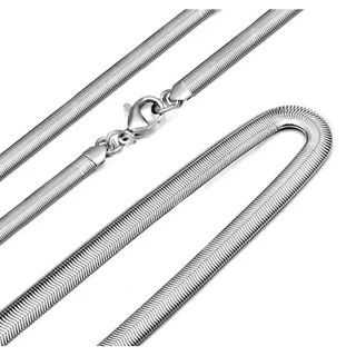 Corrente Aço Inox 316L Cobra amassada/Corrente 60cm/Corrente 5mm*60cm