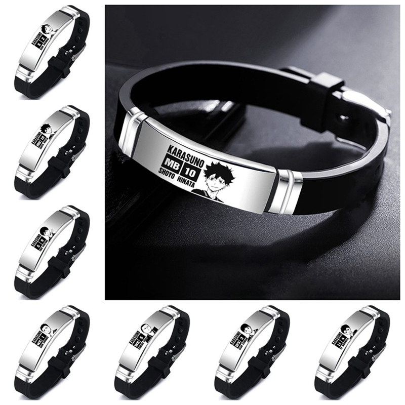 Haikyuu!! Pulseira De Couro Hinata / Shoyo / Kageyama / Tobio / Pulseira Unissex