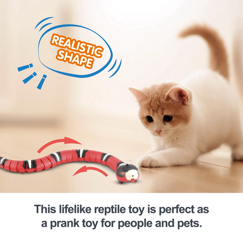 Brinquedo de cobra com detecção inteligente para gatos, brinquedos  interativos, presente de mordida, carregamento USB, acessórios para cães,  brinquedos de jogos para acessórios de