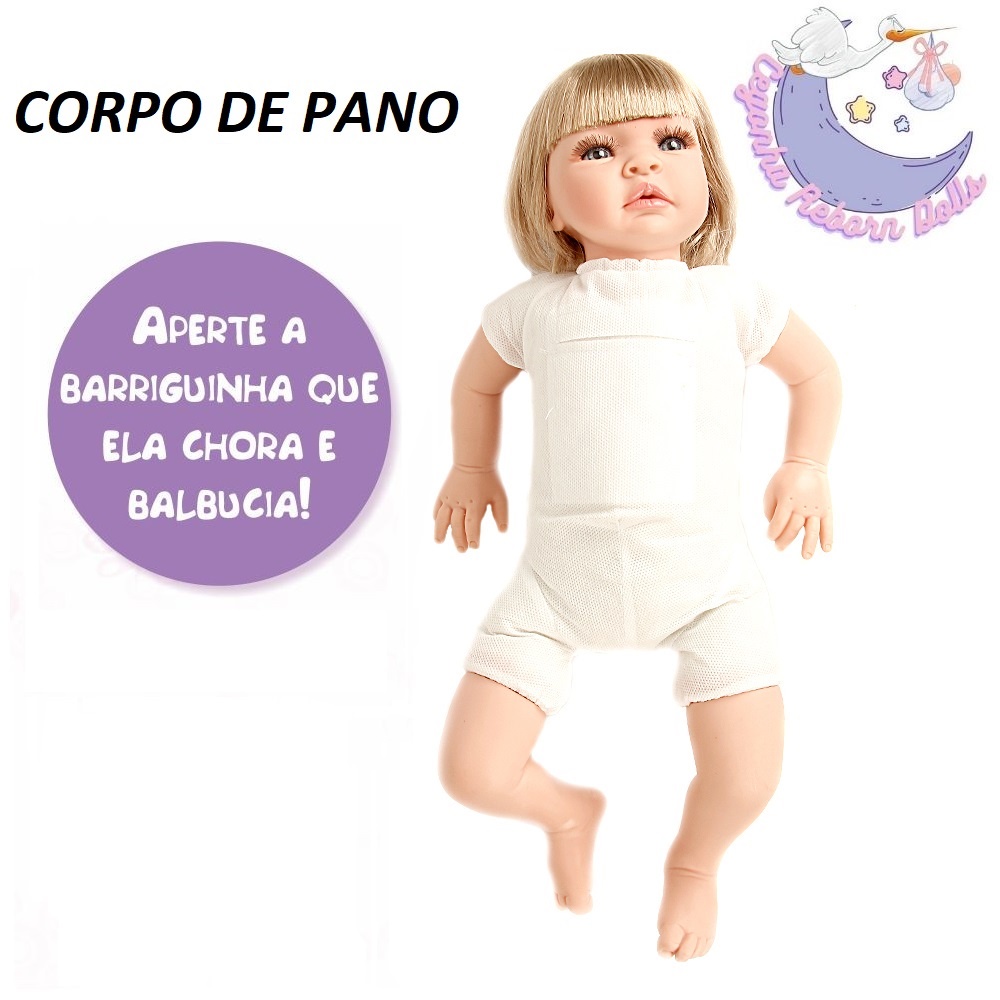 Boneca Bebê Reborn Baby So Lovely - Boneca Bebê Reborn Baby So Lovely -  CALANI