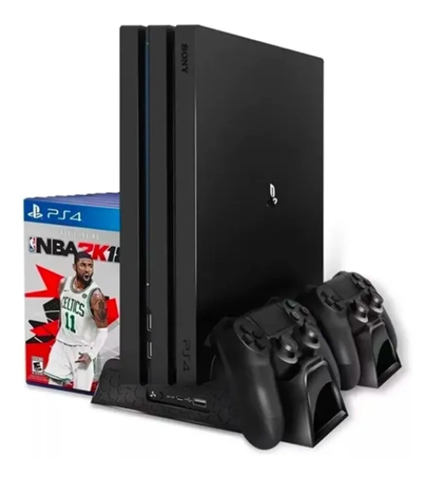 Suporte Base cooler para ps4 com carregador de controle | Shopee Brasil
