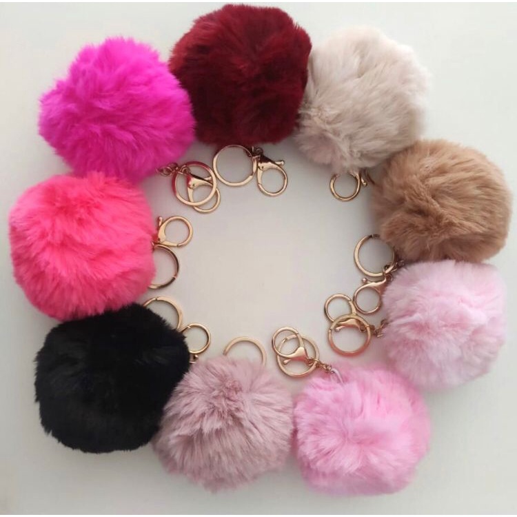 Chaveiro Pom Pom Pelucia Com Fecho Lagosta Diversas Cores Shopee Brasil