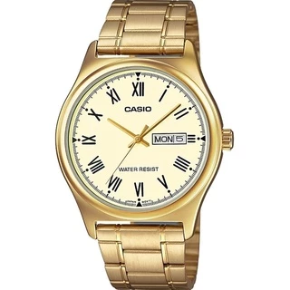 Relógio Casio Masculino Dourado Mtp-V006G-9Budf