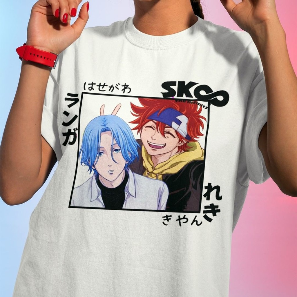 Camiseta Branca Anime Sk8 The Infinity Reki Langa Feminino E Masculino Shopee Brasil 5867