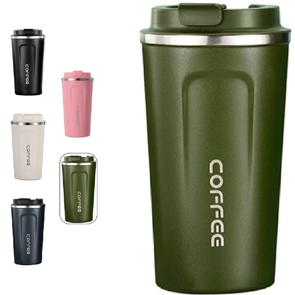 Garrafa Copo Térmico Café Em Aço Inox Anti-vazamento 500ML Linha Premium