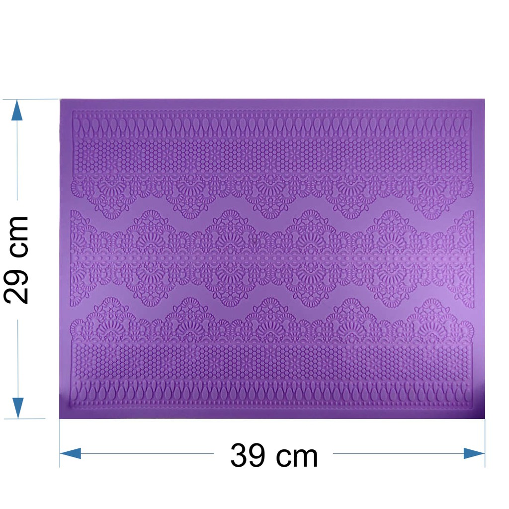 Molde Silicone Renda Bolo Pasta Americana 39x29 cm Shopee Brasil