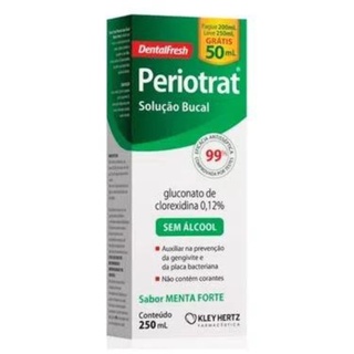 Enxaguante Bucal Periotrat Sem Álcool Menta Forte 250ml