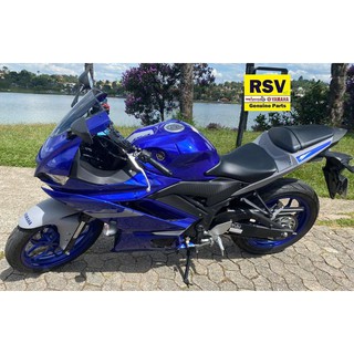 Yamaha R3 Emblema Yamaha cor letra Azul do Paralama Dianteiro Original ...
