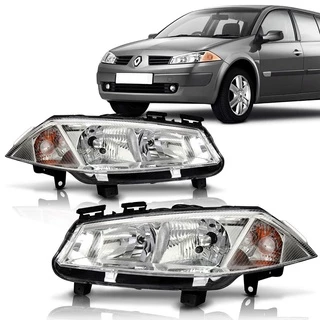 Farol Megane Sedan Grand Tour 2006 2007 2008 2009 2010 2011 2012 2013 Foco Duplo Cromado