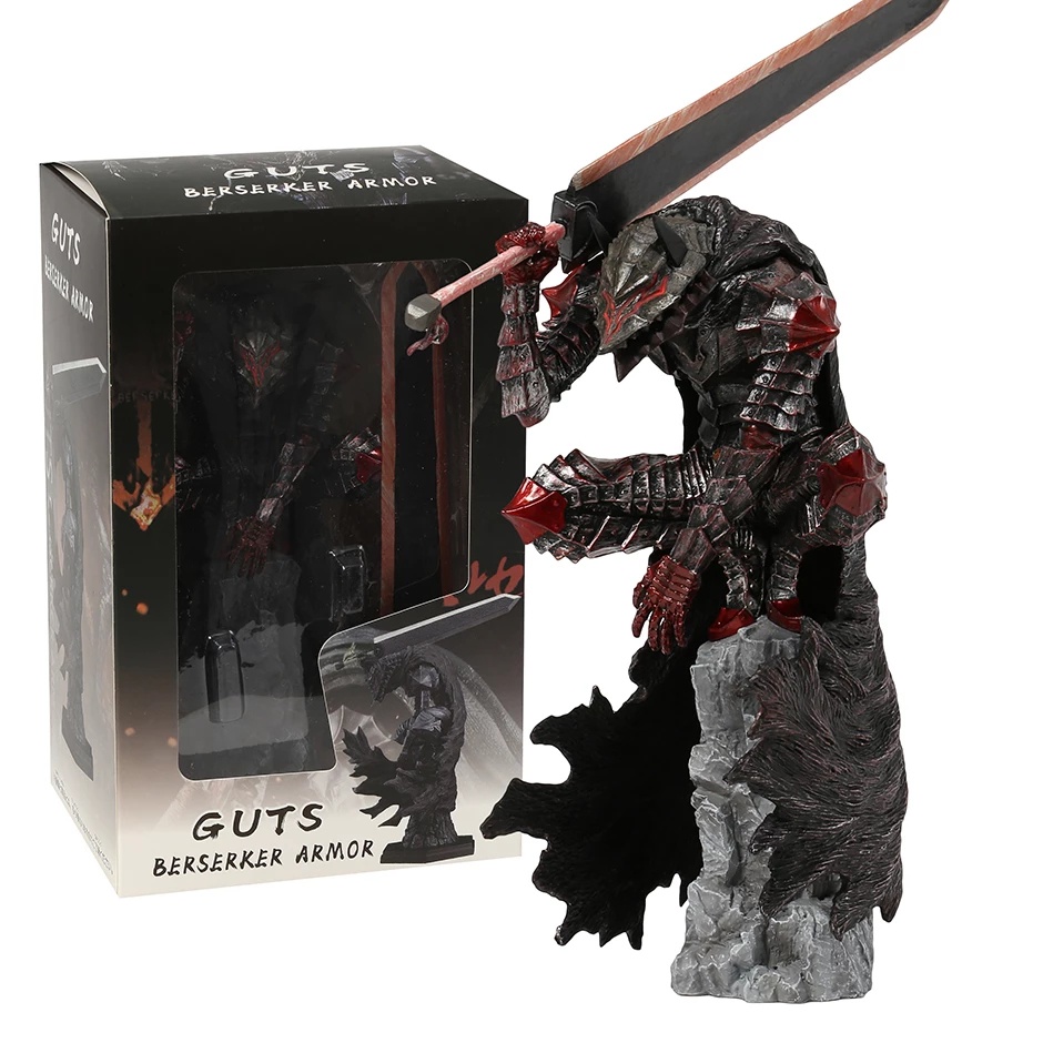 Neca 25cm Berserk Guts Berserker Figura De Ação Da Armadura Boneco De Brinquedo