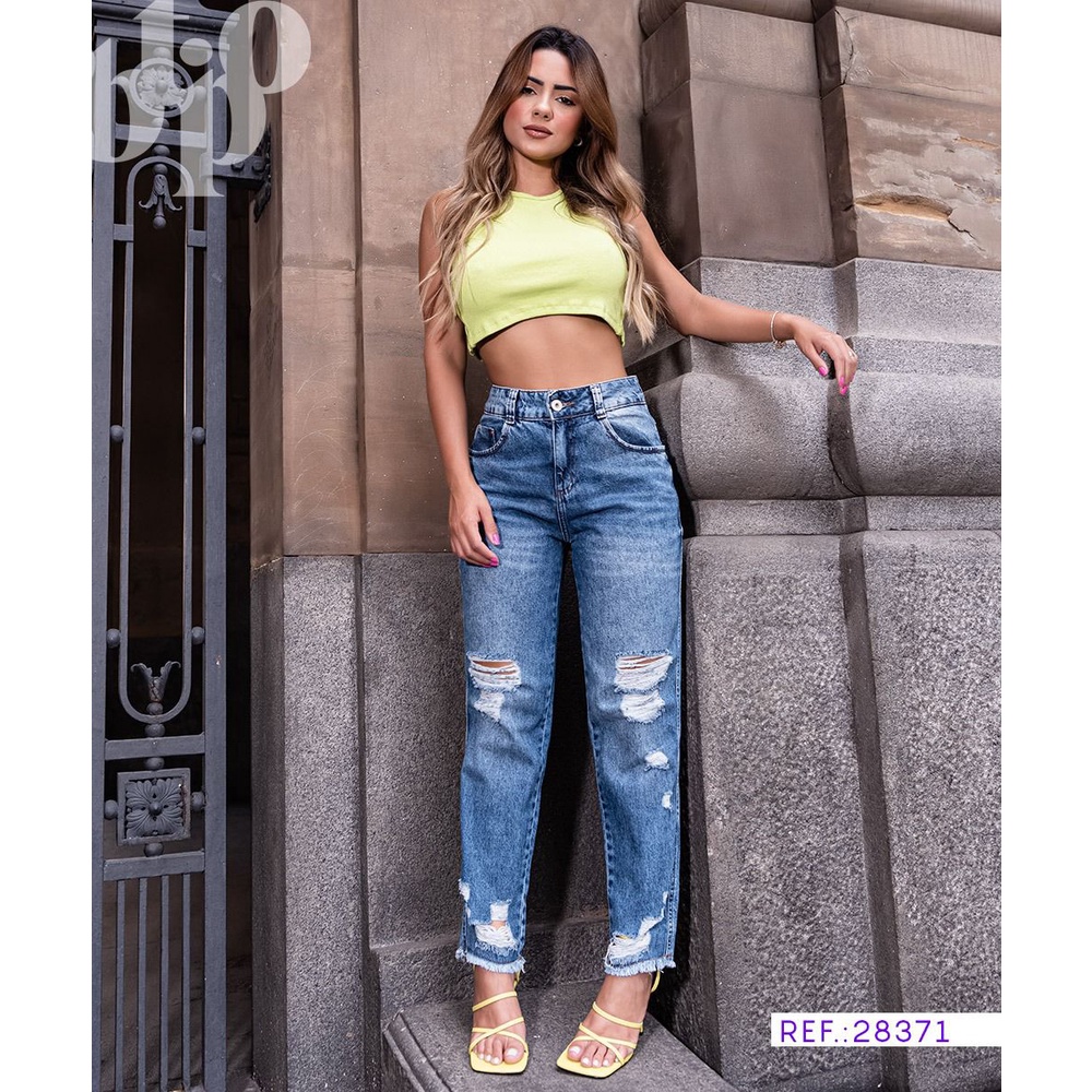 Calça Jeans Feminina Mom Biotipo