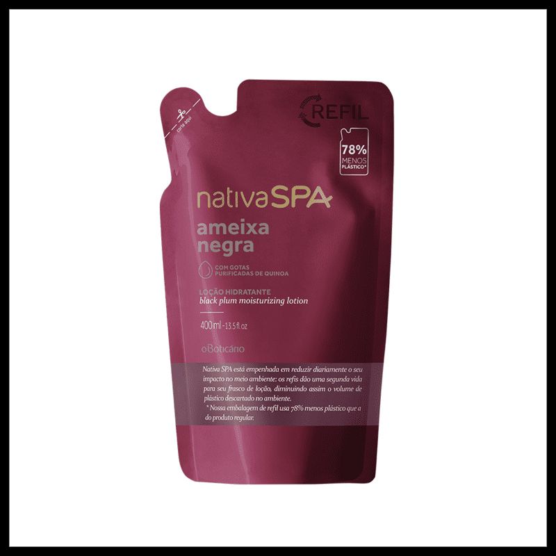 Refil Loção Desodorante Hidratante Corporal Nativa SPA Ameixa