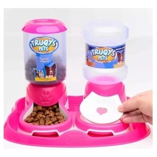 Kit Bebedouro Para Cachorro Gato E Comedouro E Boia Pelo Longo