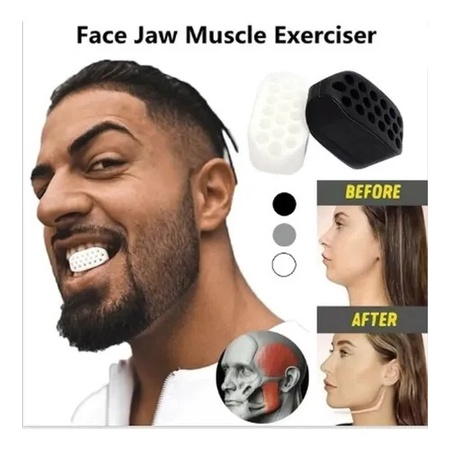 Promoção Aumentador de Maxilar Treino De Musculo do Rosto Modelador Facial  exercitador de mandibula pescoco