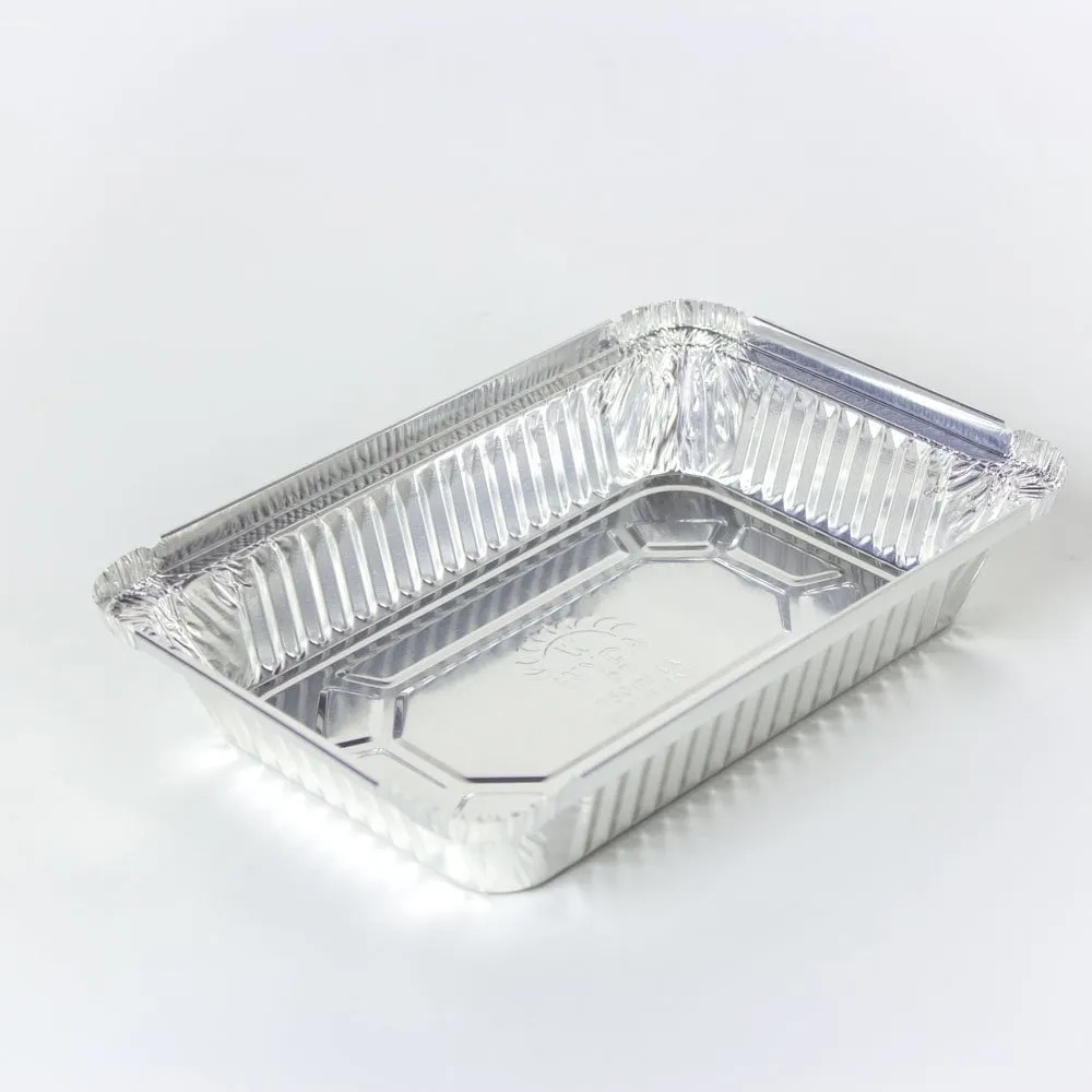 Bandeja/Marmitex Alumínio D7 750ml Retangular C/ Tampa 10 unidades