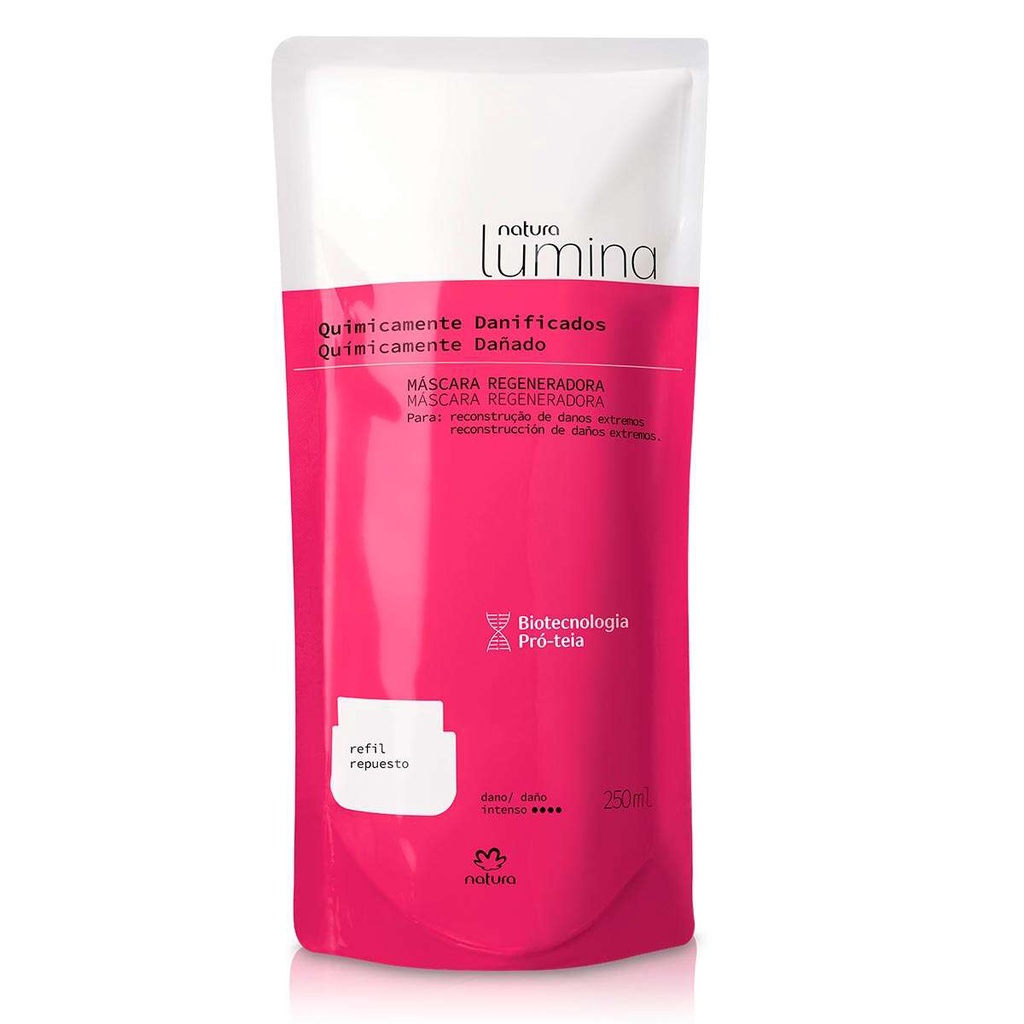 Linha Lumina Cabelos Quimicamente Danificados Natura: Shampoo,  Condicionador, Máscara Regeneradora ou Sérum Regenerador | Shopee Brasil