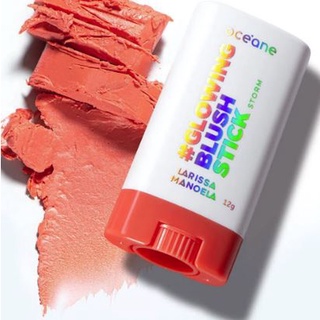 Blush em Bastão Pêssego Larissa Manoela By Océane - Glowing Blush Stick Storm 12g