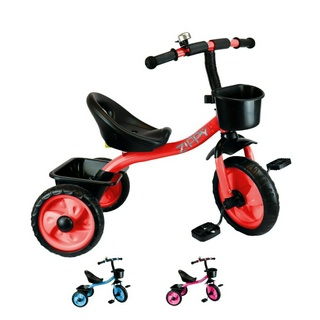 Triciclo Infantil Motoca Menino(a) Festa C/ Haste E Protetor