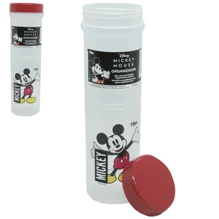 POTE DE PLASTICO PP REDONDO TODA HORA MICKEY COM TAMPA VERMELHA 580ML CÓDIGO 772608