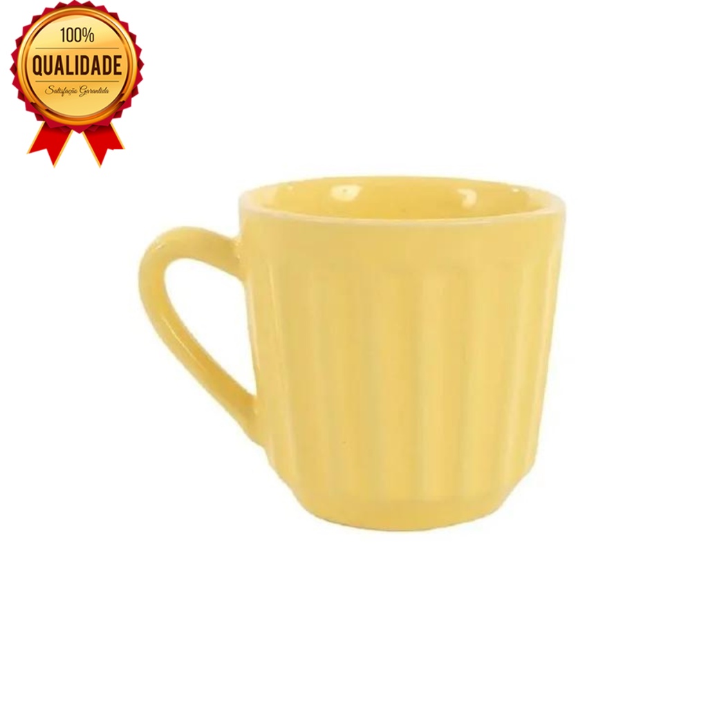 Xícara/caneca Canelada 150 Ml - Cantinho Do Café/chá | Shopee Brasil