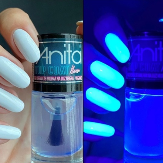 Kit Esmaltes Neon 3 Cores + Top Coat Neon Anita Shopee Brasil