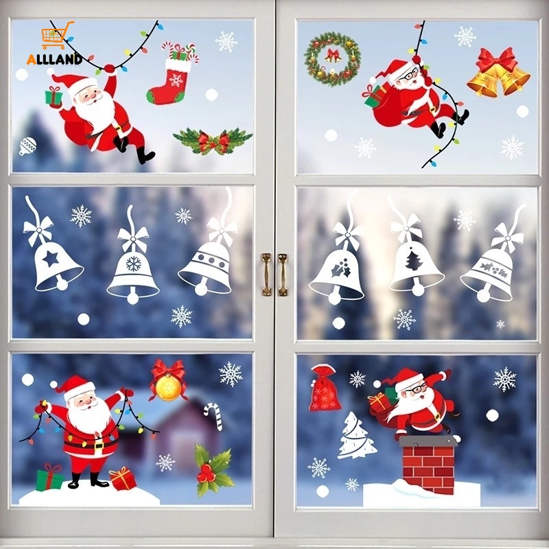 5 Estilos Adesivo De PVC À Prova D'água Para Janela De Natal/Vidro ...