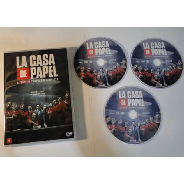 DVD - La Casa De Papel 3ª Temporada Completa - Dublado e Legendado ...