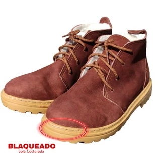 Botina Unissex Couro Nobuck com lã Gaúcha Campeira