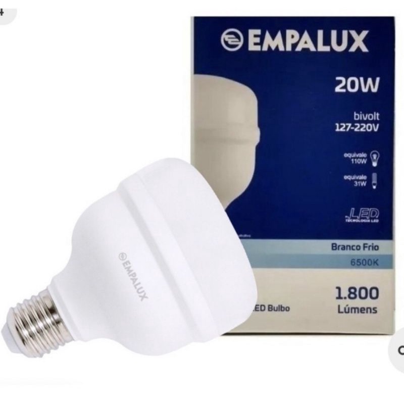 Lampada Led Super Bulbo W Branca Fria K V Bivol Shopee Brasil