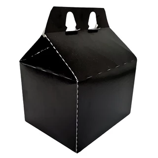 Embalagem Kit Lanche Preto Delivery Com 40 Unidades