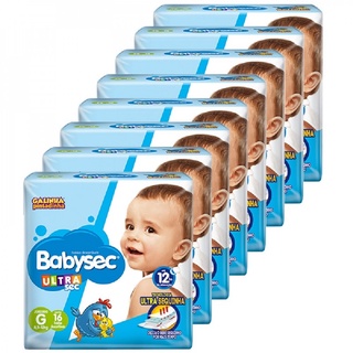 Fralda Babysec Ultra Jumbinho Tamanho G 8 Pacotes com 12