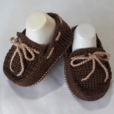 Sandalinha de croche store para bebe masculino