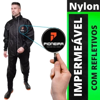Conjunto Capa de Chuva Para Moto Nylon Ultra Qualidade Pioneira Lançamento Completo Reforçada em Oferta na Shopee