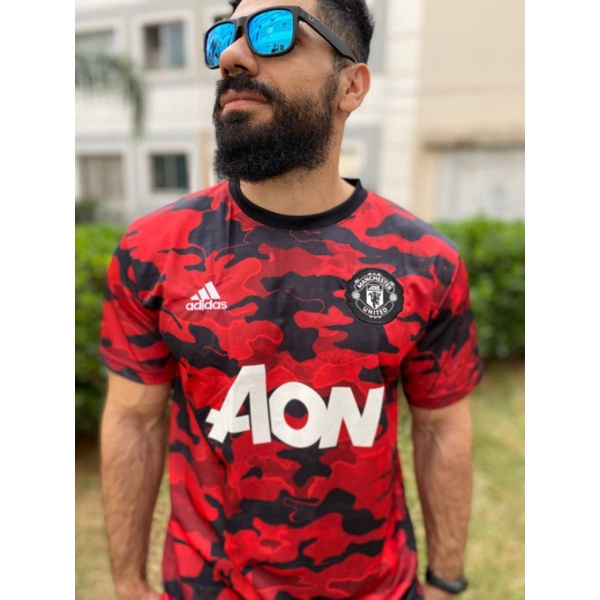 Camisa Manchester United Pré-Jogo 21/22 - Primeira Linha