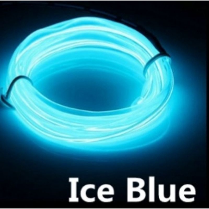 Fio de led ice Blue 5 metros com adaptador USB. | Shopee Brasil